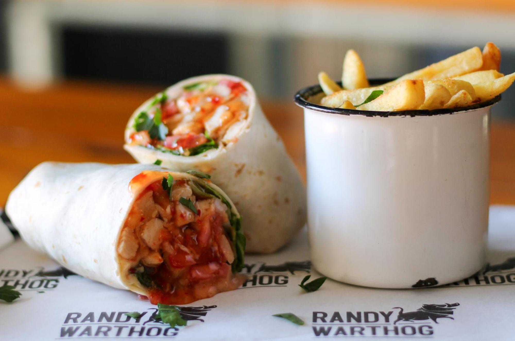 Never At Home Green Point Cape Town Bagian luar foto A wrap and chips