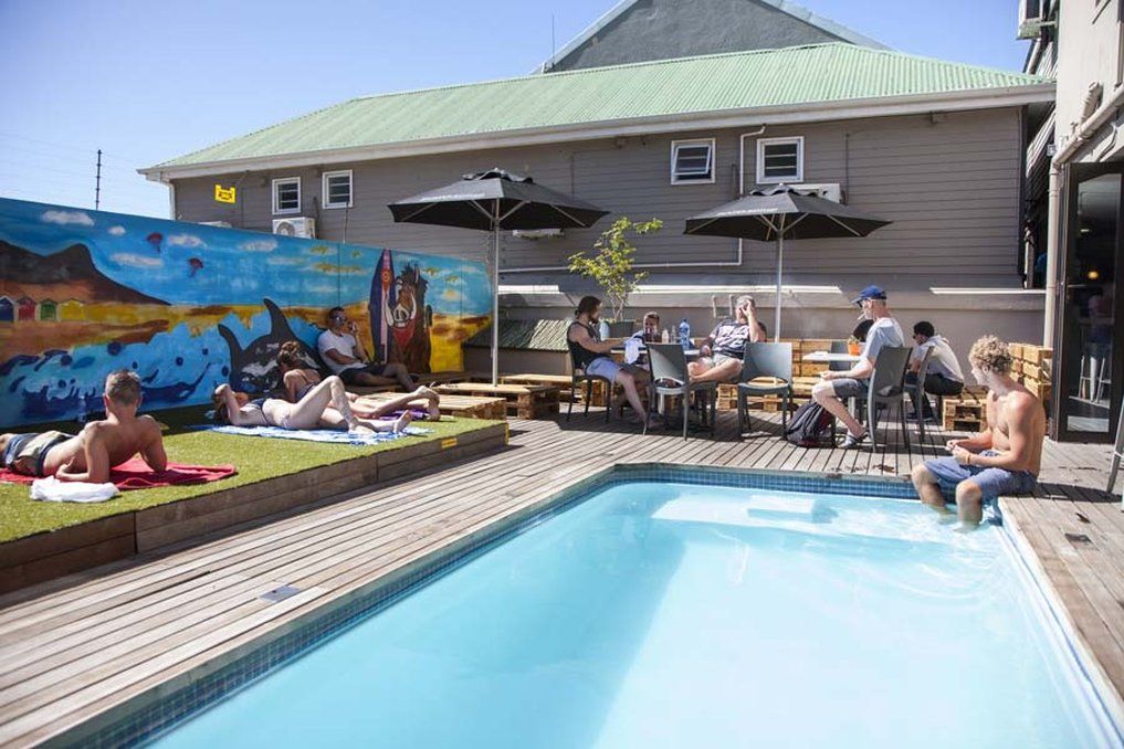 Never At Home Green Point Cape Town Bagian luar foto The pool at the backpackers